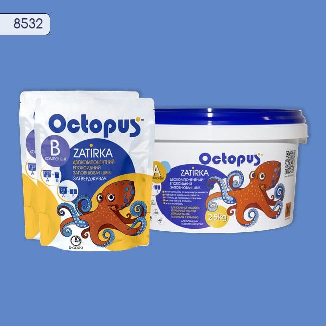 Затирка для плитки Octopus Zatirka 8532 эпоксидная 1,25 кг