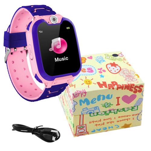 Детские умные часы Baby watch GPS TD07S с картой памяти 16 Gb Розовый - фото 6