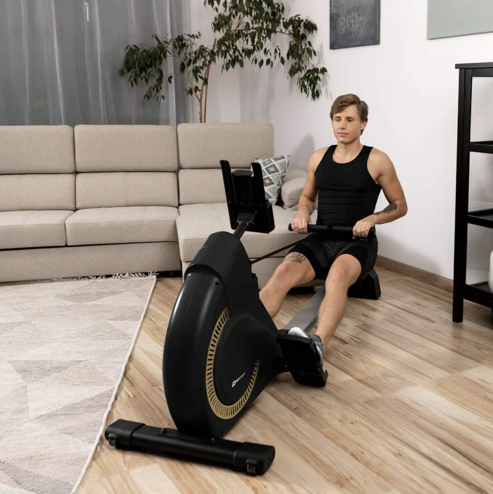 Гребной тренажер Hop-Sport HS-095R Spike Золотой (4795) - фото 3 Гребной тренажер Hop-Sport HS-095R Spike Золотой (4795) - фото 3