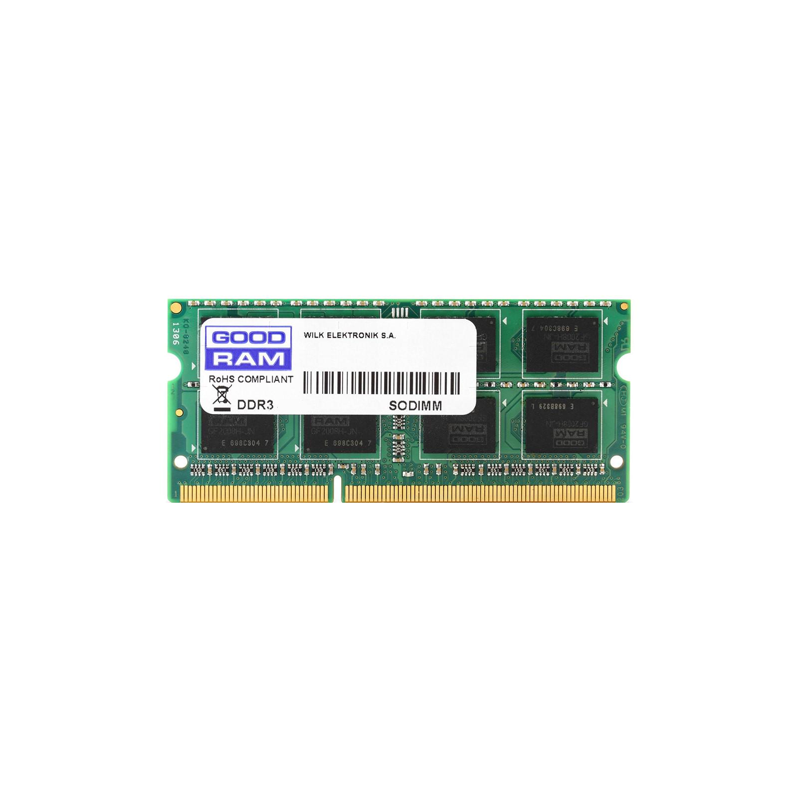 Оперативна пам'ять Goodram GR1600S364L11/8G SODIMM DDR3/8 Gb/1600 МГц для ноутбуків (561498)