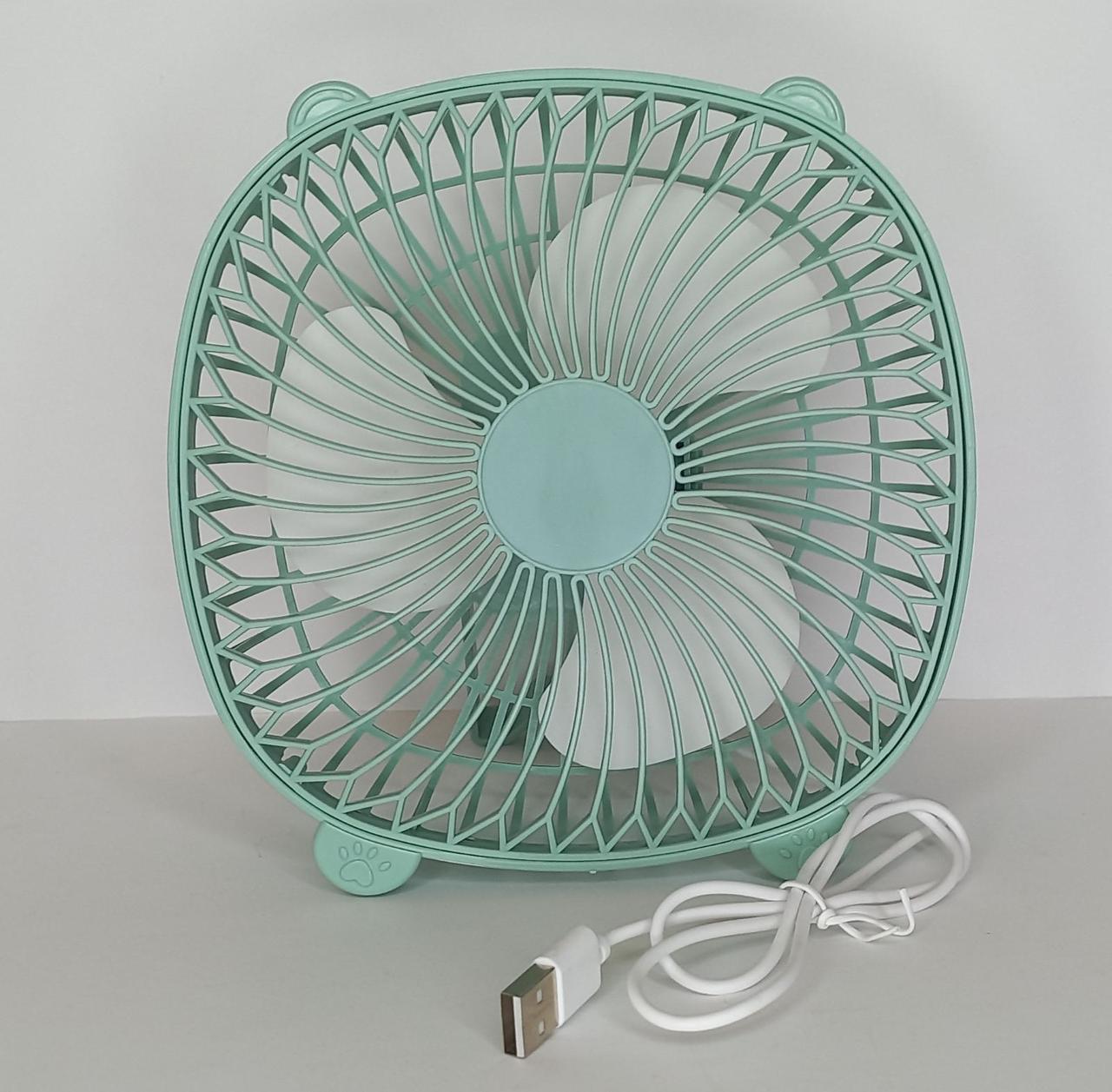 Вентилятор насильственный от USB 3 Вт Зеленый (WE168)