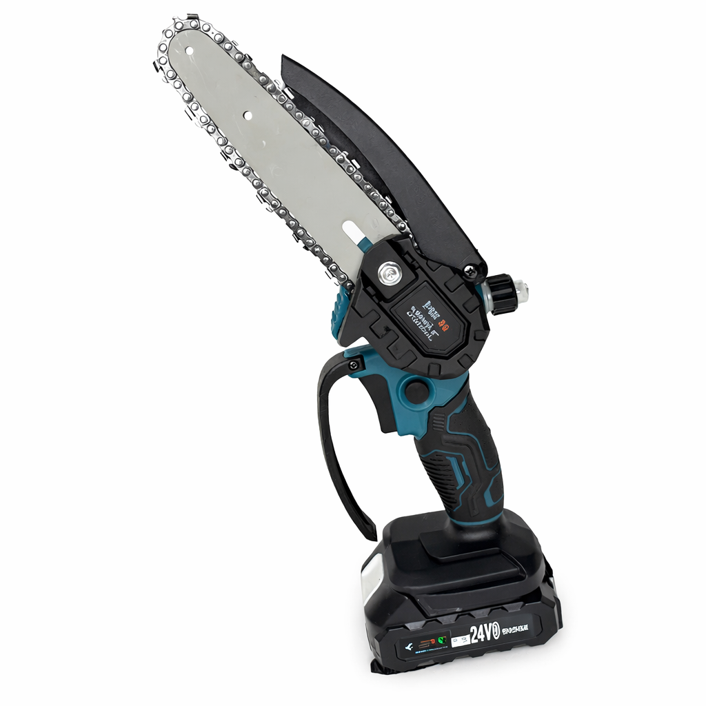 Набір 2в1 секатор акумуляторний і ручна ланцюгова пила 24В з масляним баком у кейсі (5252)