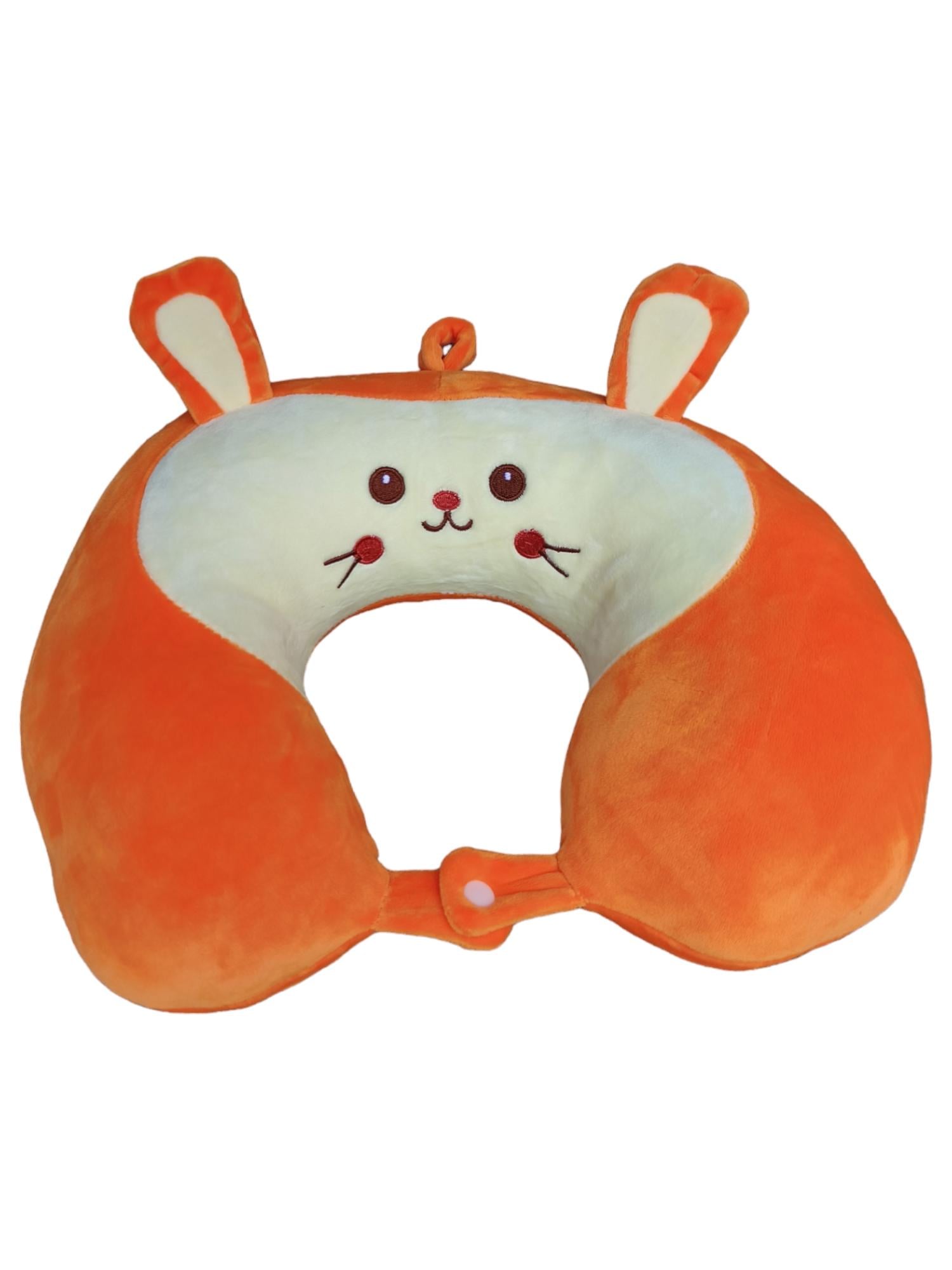 Подушка дорожная 34х29х12 см Оранжевый (2358)