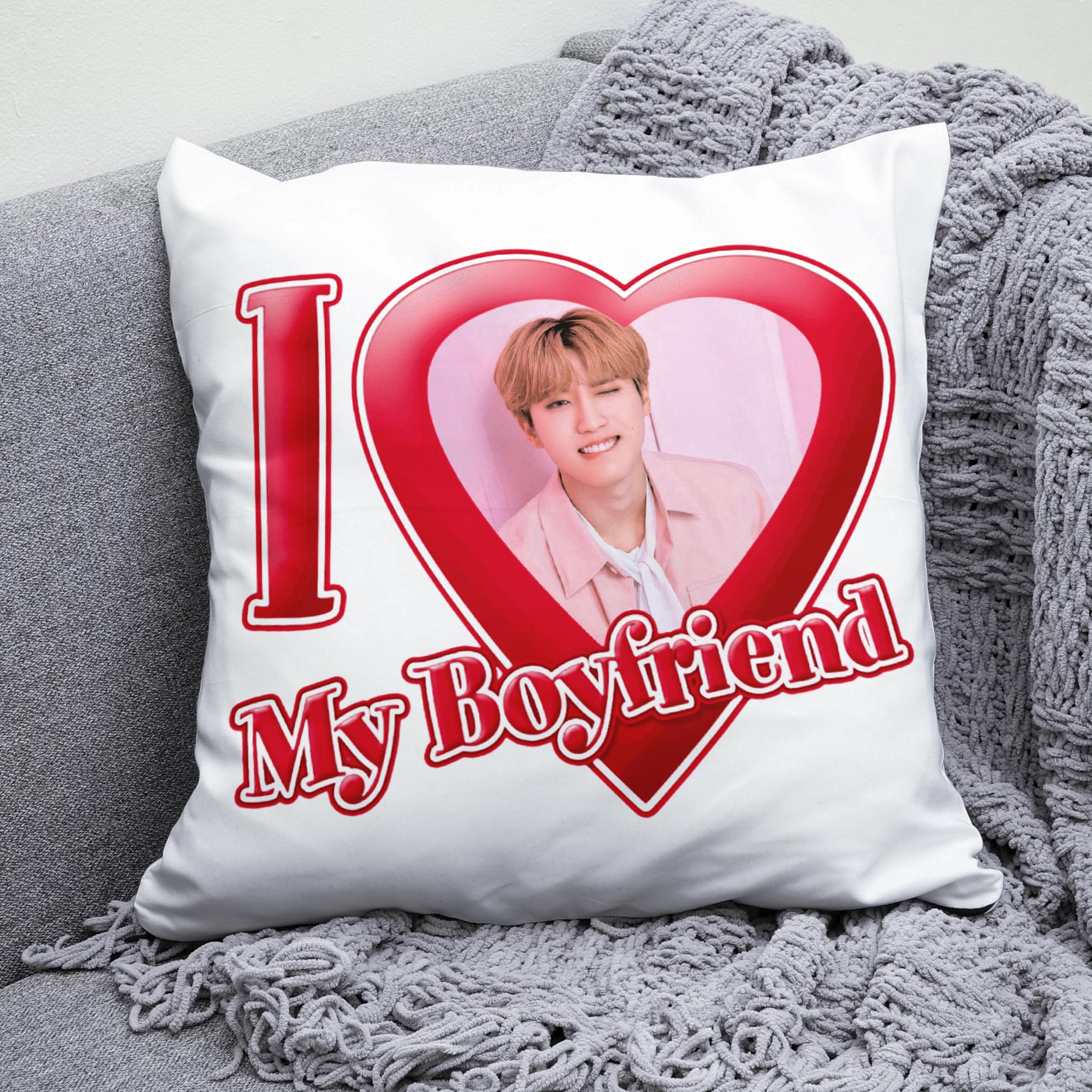 Плюшева подушка квадрат з принтом K-Pop Хан Stray Kids