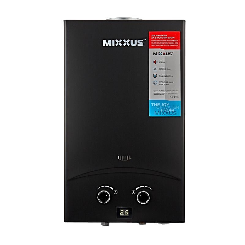 Газова колонка MIXXUS GWH-0210 BASIC димохідна 17 кВт 10 л/хв Чорний (OL-WH0023) - фото 2 Газова колонка MIXXUS GWH-0210 BASIC димохідна 17 кВт 10 л/хв Чорний (OL-WH0023) - фото 2