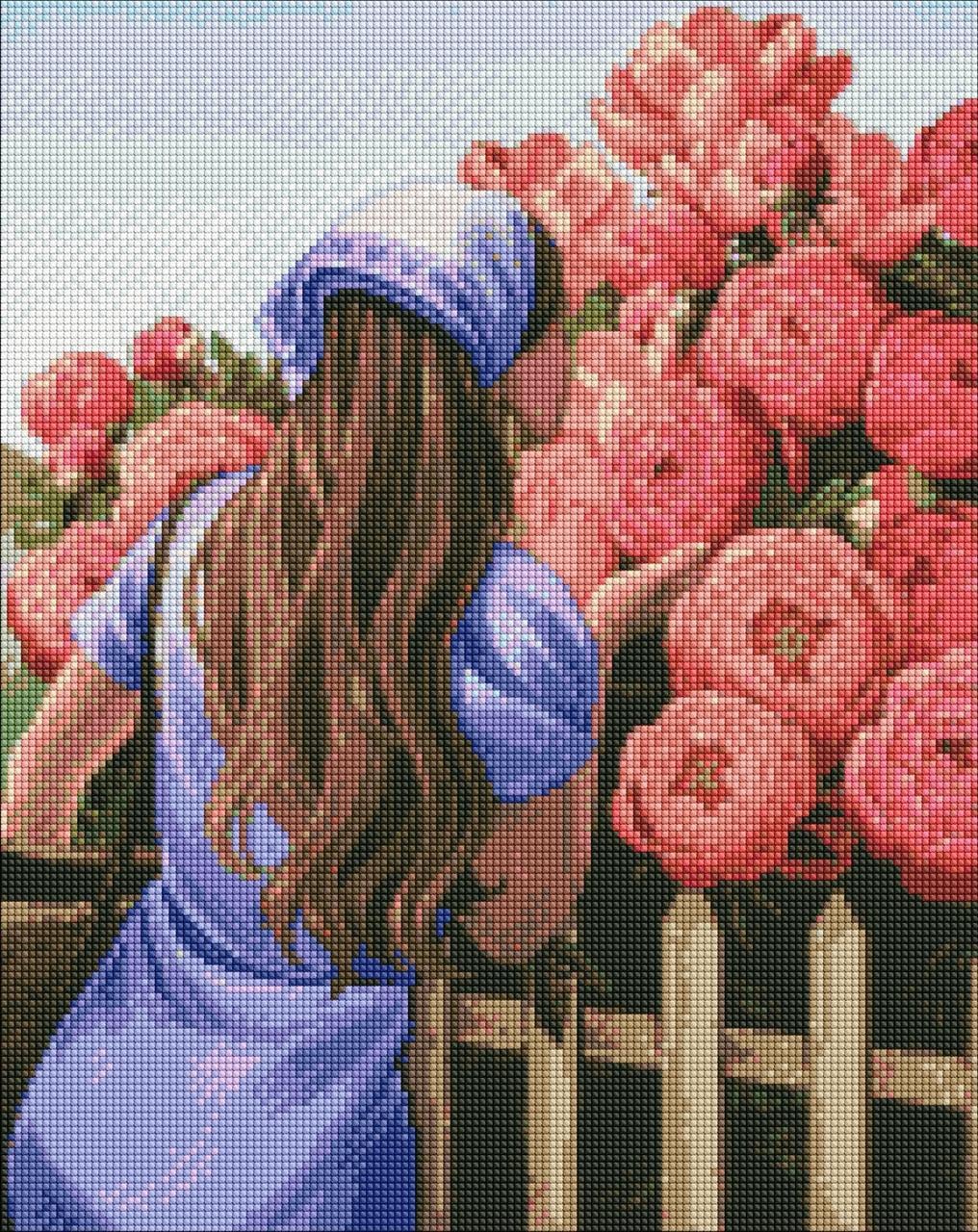 Мозаика алмазная/вышивка Ароматные пионы 40x50 см (AMO7441)