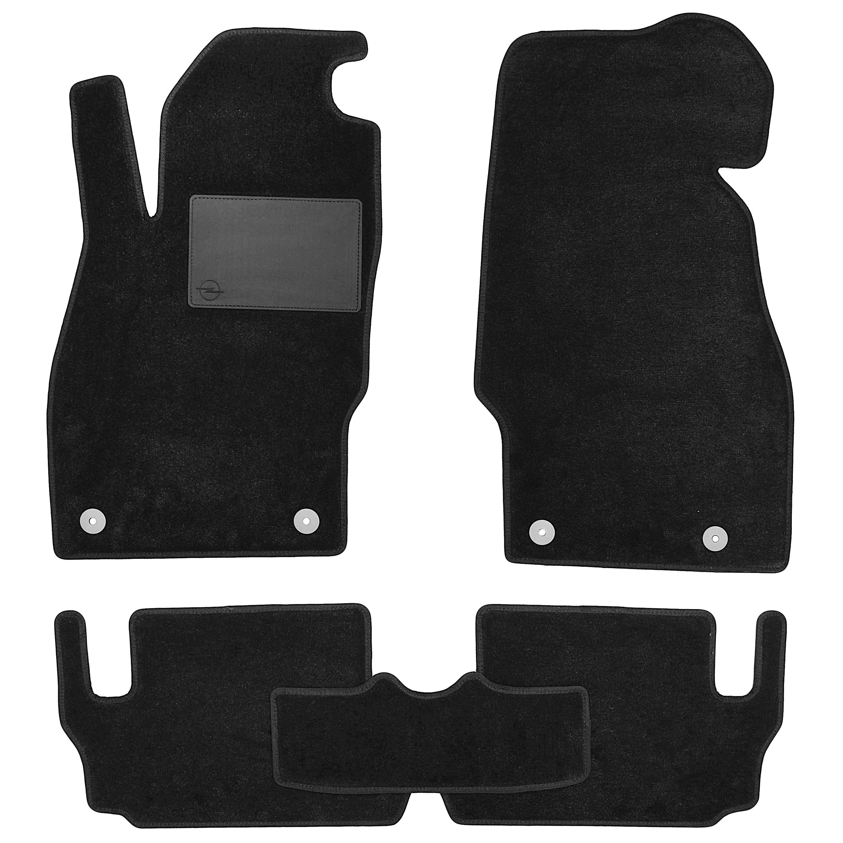 Коврики в салон Optimal для Opel Corsa E '14-19 текстильные Черный