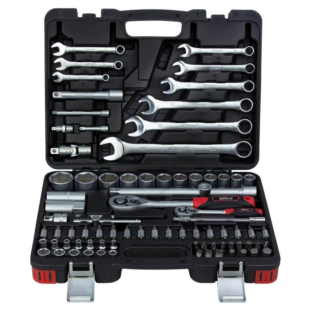 Набір насадок торцевих і біти Ultra CrV 1/4" 1/2" 82 шт. (6001142)