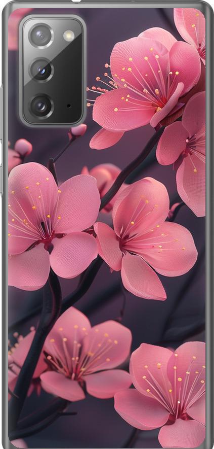 Чехол на Samsung Galaxy Note 20 Пурпурная сакура (6075u-2036-42517)