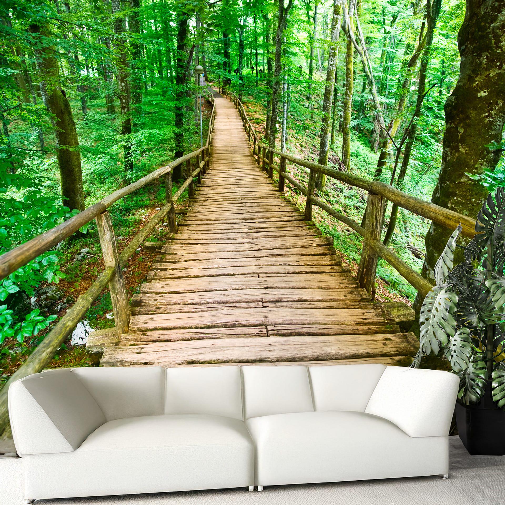 Фотошпалери флізелінові Styleo Print-walls Лісний міст 0281 350х270 см (Pw-0281/3)