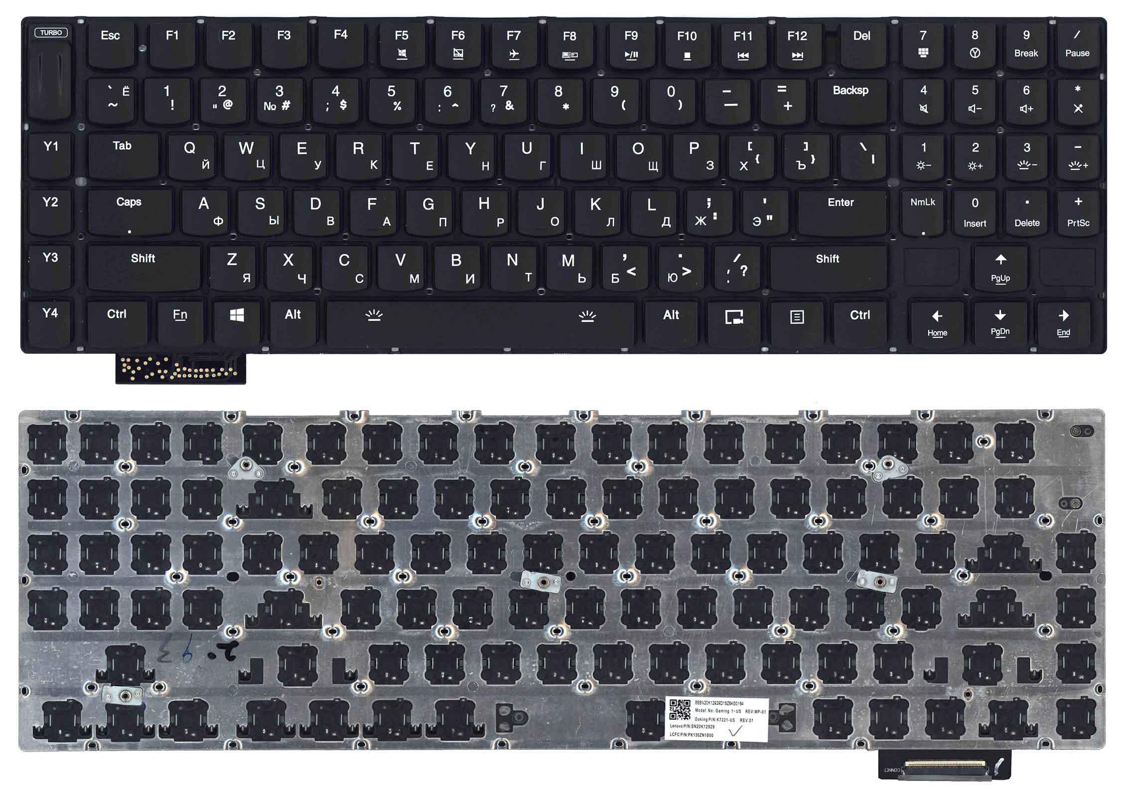 Клавіатура для ноутбука Lenovo Legion Y920-17IKB Black Клавіатура для ноутбука Lenovo Legion Y920-17IKB Black