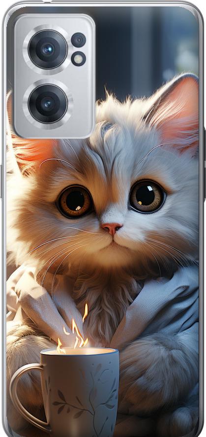 Чехол на OnePlus Nord CE 2 White cat (5646u-2589-42517)
