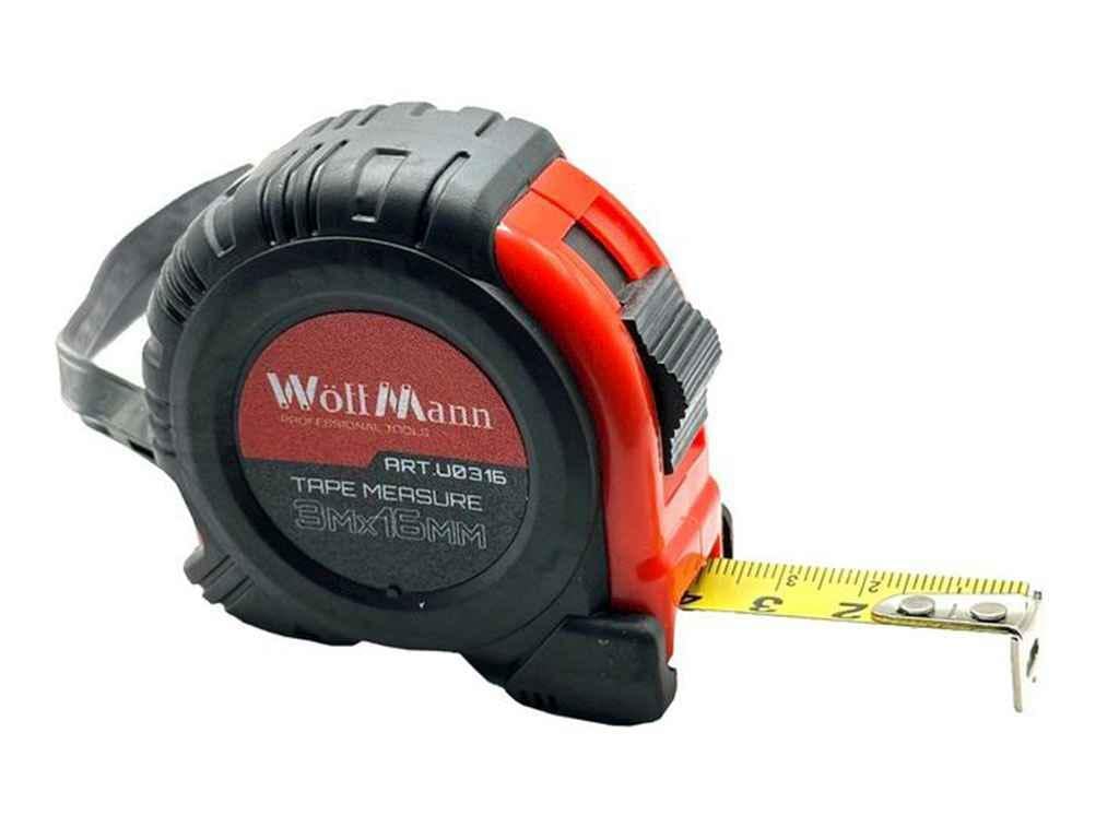 Рулетка WoffMann прорезиненный корпус L 3 м 16 мм (1013915)