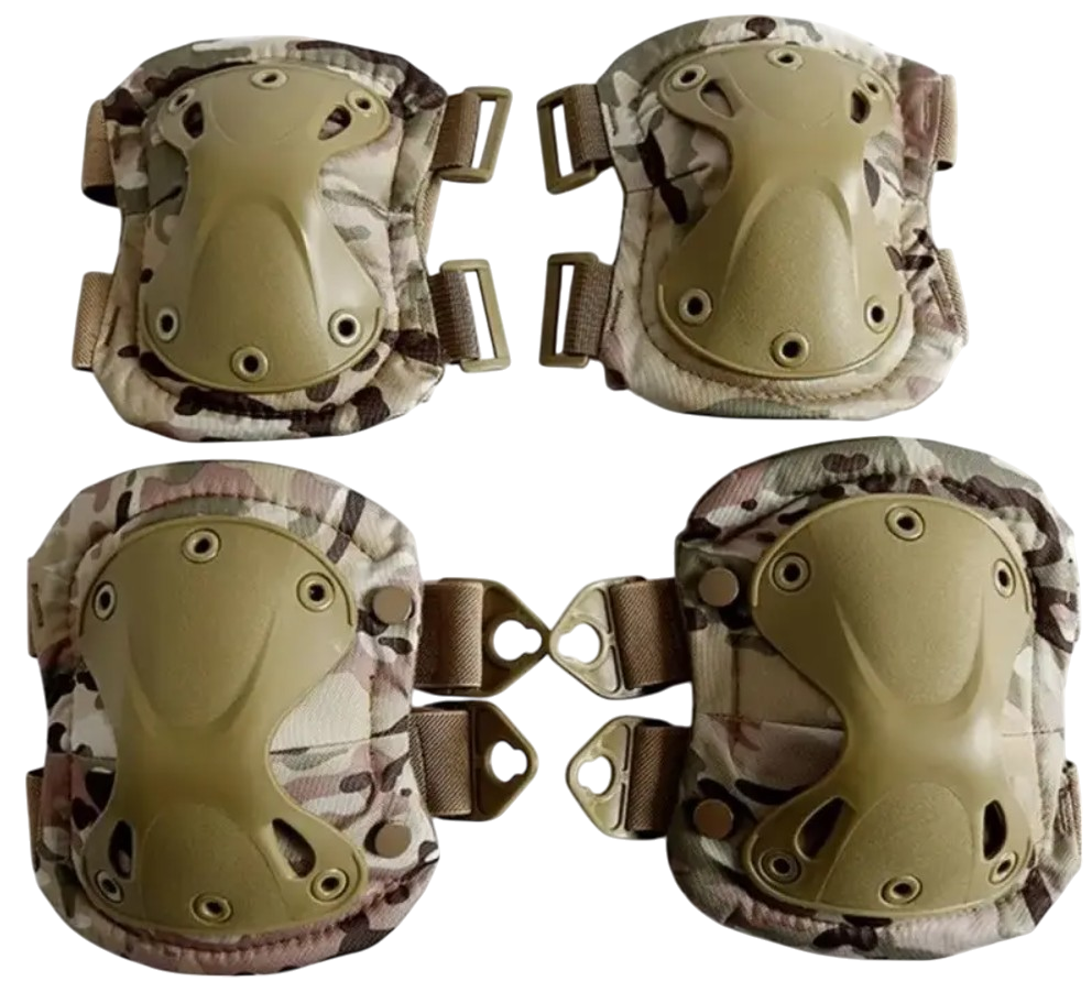 Комплект військового захисту Eagle KN-04 наколінники та налокітники 4 шт. Хакі (160) - фото 9 Комплект військового захисту Eagle KN-04 наколінники та налокітники 4 шт. Хакі (160) - фото 9