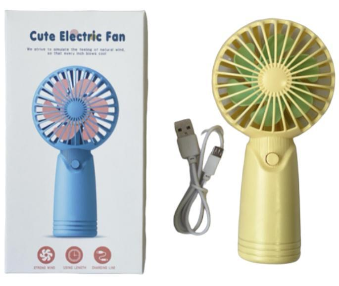 Вентилятор на акумуляторі Cute Electric Fan AP 223 Жовтий (18774245) - фото 3