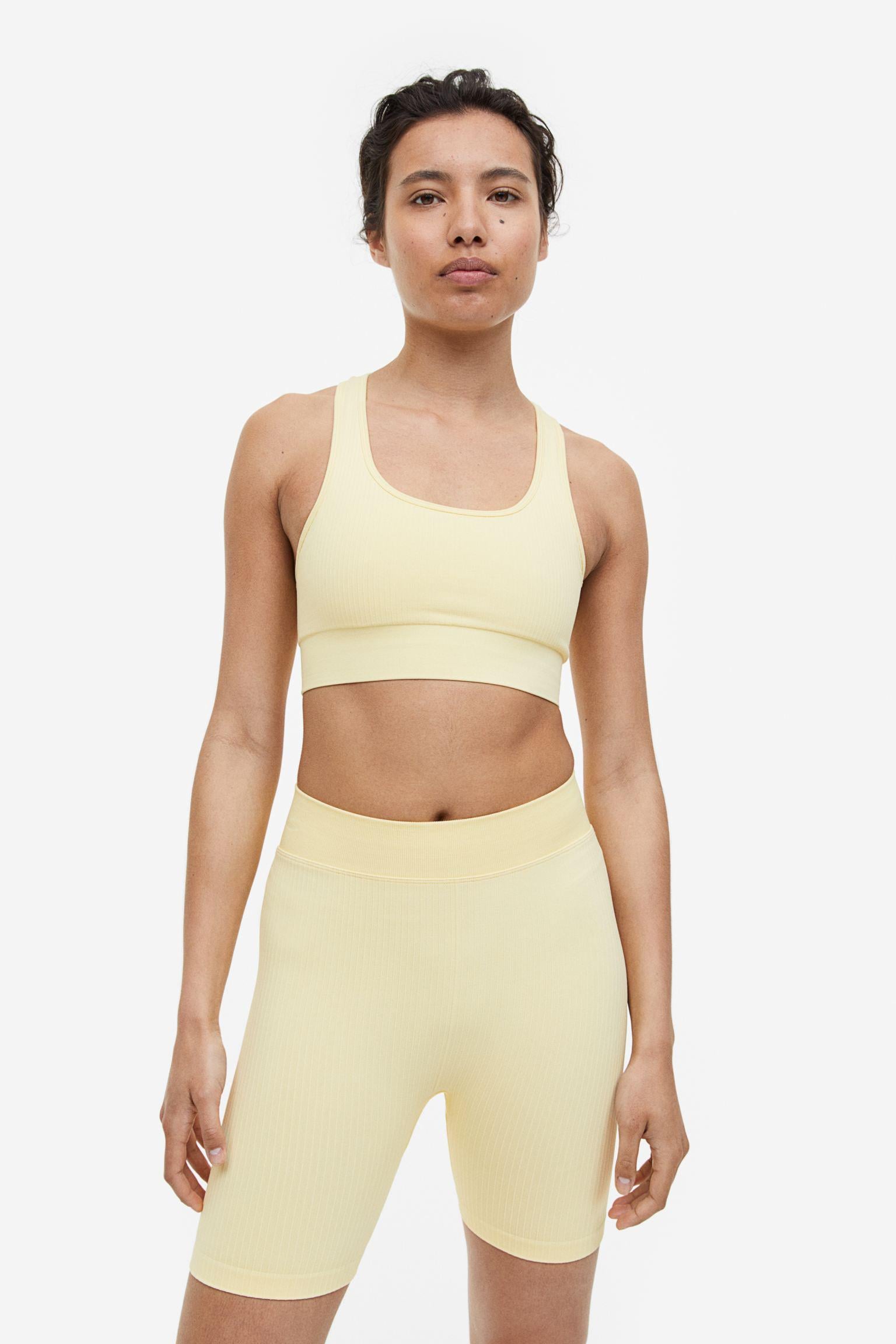 Шорти спортивні H&M M Світло-жовтий (A13021133239)