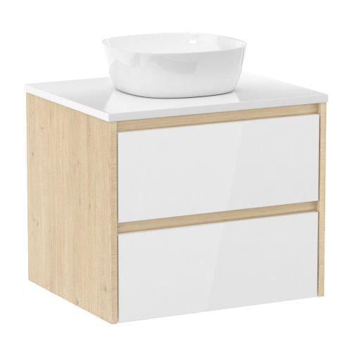 Тумба под умывальник подвесная Imprese NETKA f3201Dr/1 60x62x50 см Бежевая (233639)