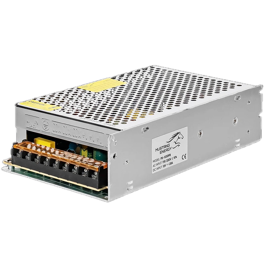 Блок живлення імпульсний Mustang Energy PS-1220PB 2-канальний металевий 12V 20А 240 Вт Сріблястий (34974975) Блок живлення імпульсний Mustang Energy PS-1220PB 2-канальний металевий 12V 20А 240 Вт Сріблястий (34974975)
