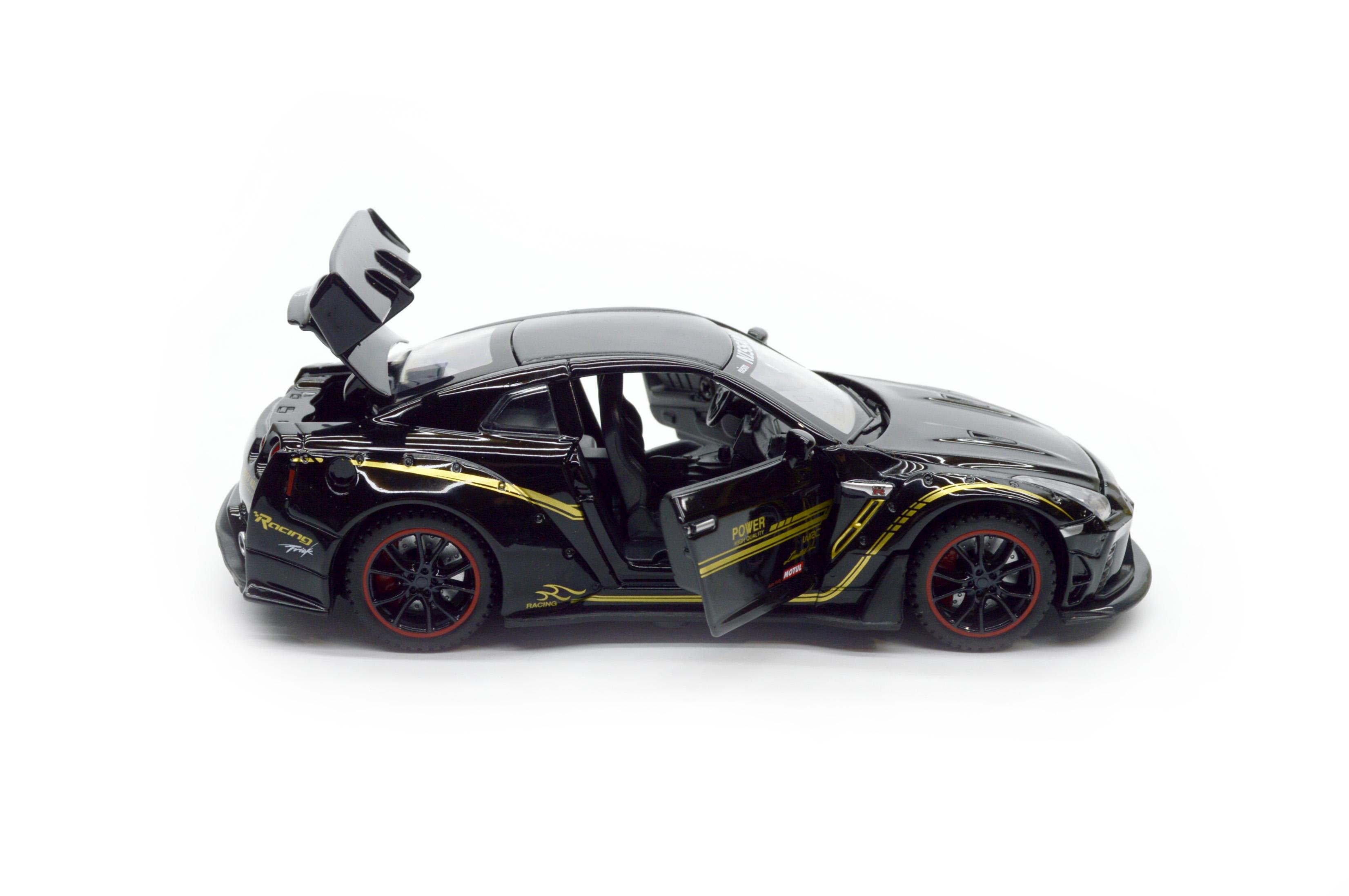 LB★Works Nissan GT-R Black ᐉ Модель металлическая АвтоЭксперт NISSAN GT-R масштаб 1:32