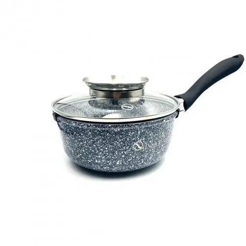 Ковш кухонный с крышкой Unique UN-5601 для любых алюминиевых плит 1,3 л 16х8 см Ковш кухонный с крышкой Unique UN-5601 для любых алюминиевых плит 1,3 л 16х8 см