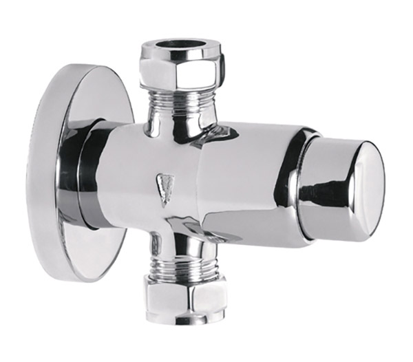 Кран пневматический Remer нажимной для душа 18-20 сек (TE31)