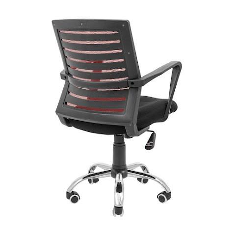 Офисное кресло руководителя Richman Flash хром M1 Tilt Черно-красный (rich_kr_0423_137) - фото 4