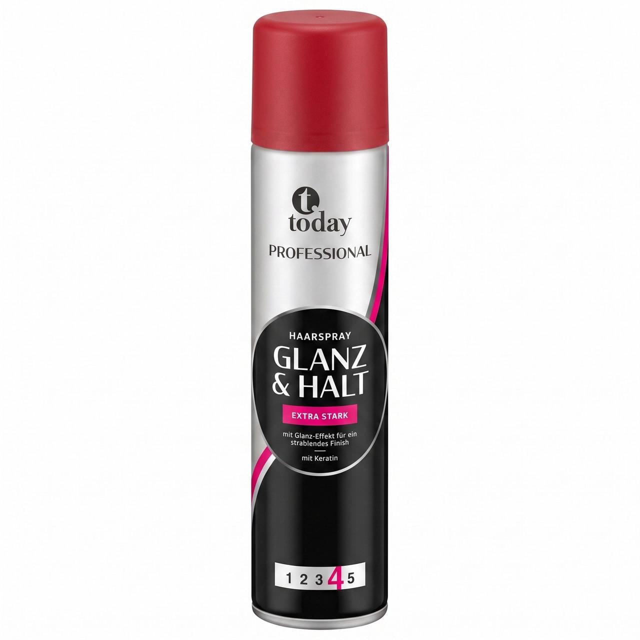 Лак для волосся Today Professional Haarspray Glanz & Halt extra stark 250 мл (000007160)