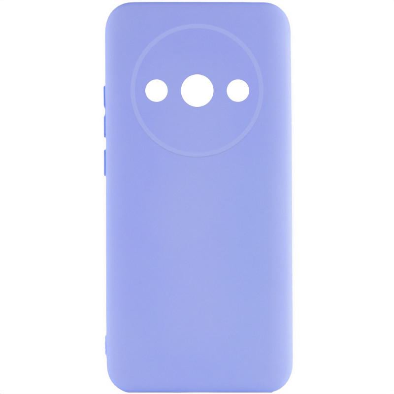 Противоударный чехол Silicone Cover Lakshmi Full Camera (AA) для Xiaomi Redmi A3 сиреневый