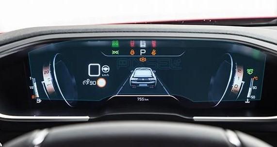 Захисне скло Pixsel гібридне матове на панель приладів Peugeot 3008 11,8“ 2018