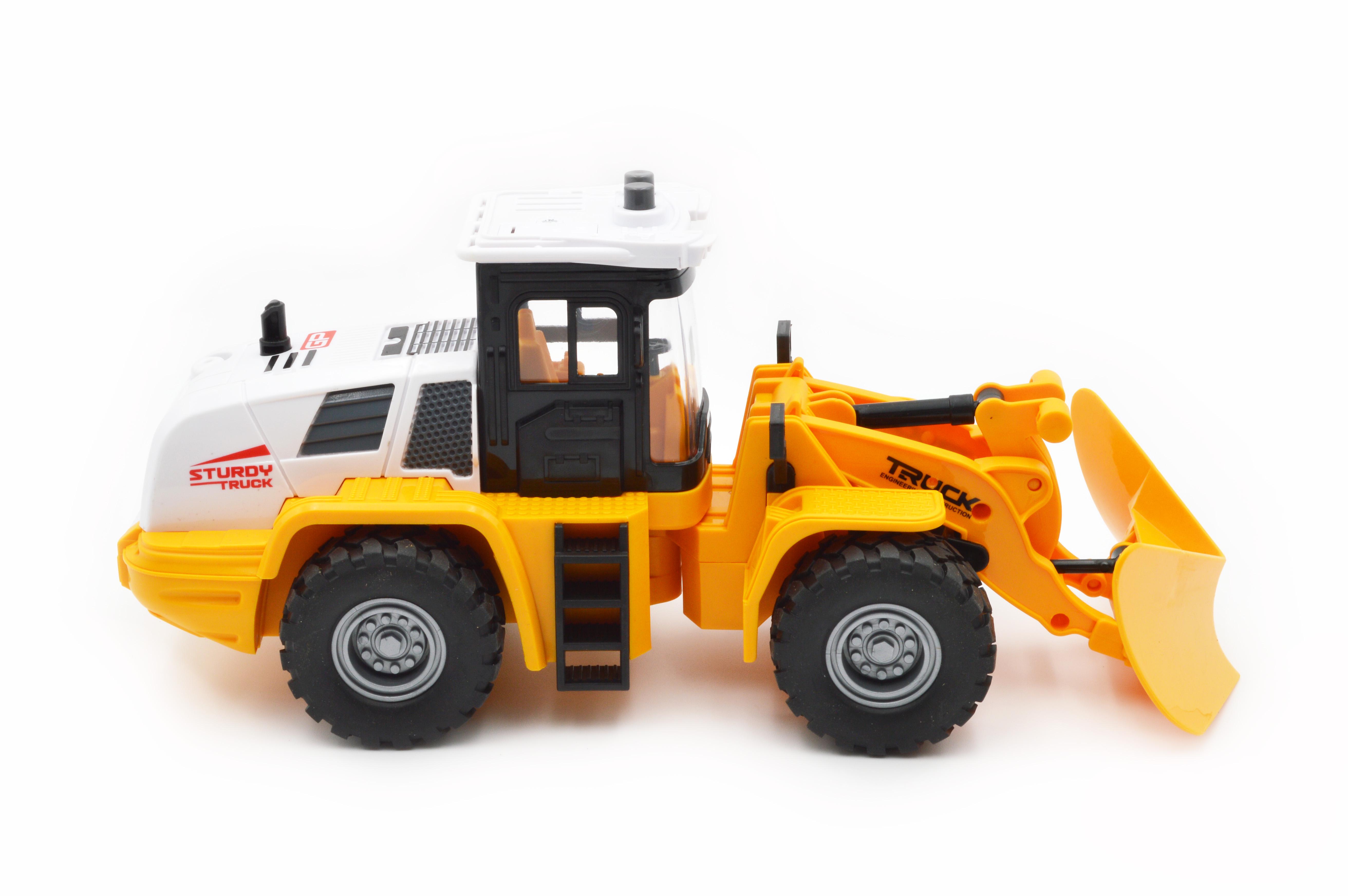 Игрушечный грейдер JS 129A-1 инерция звук свет - фото 5