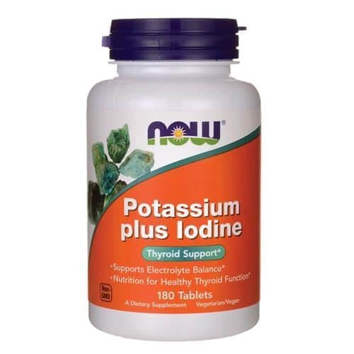 Йод NOW Potassium Plus Iodine 180 табл. (NOW-01452)