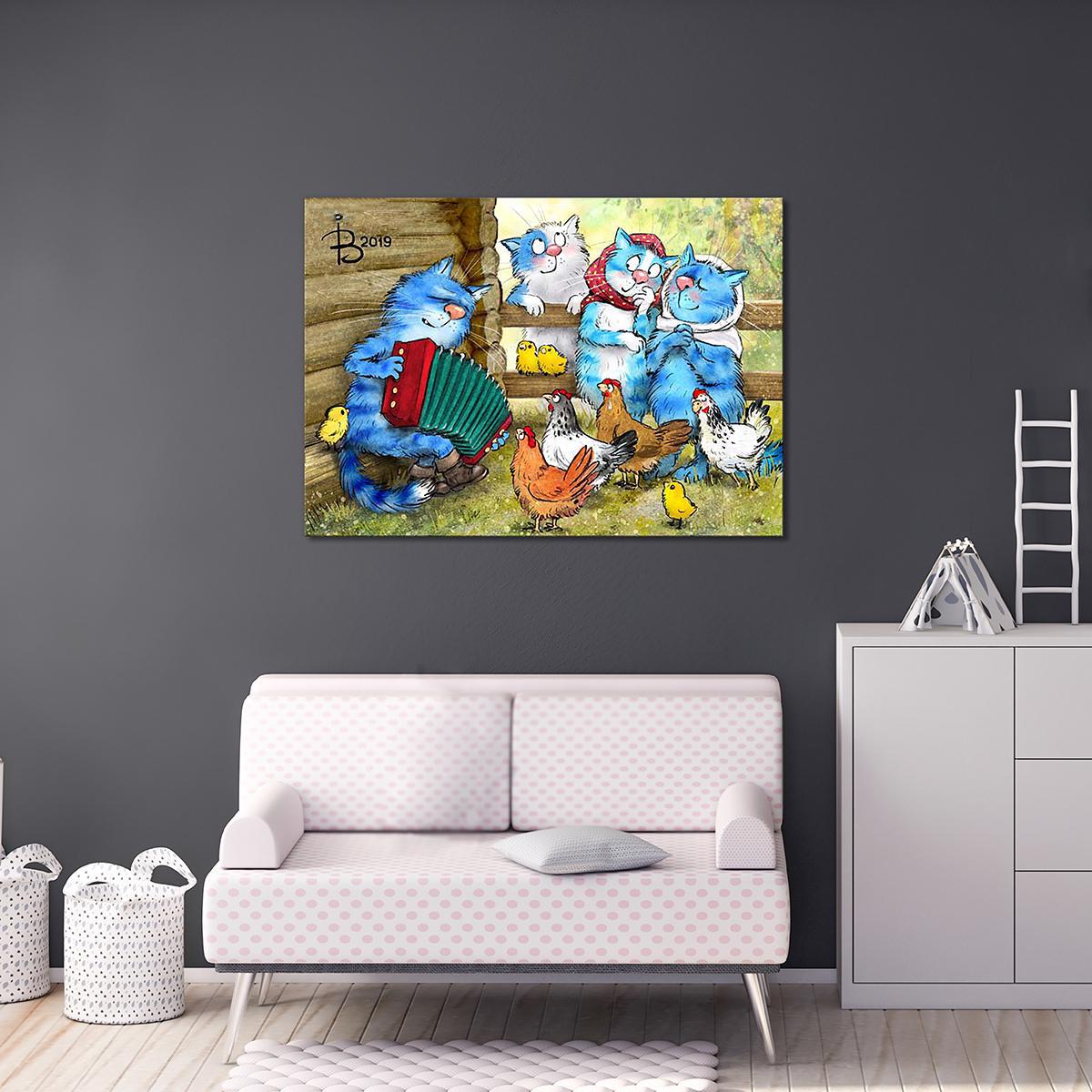 Модульная картина Страдания 1 модуль 70x105 см