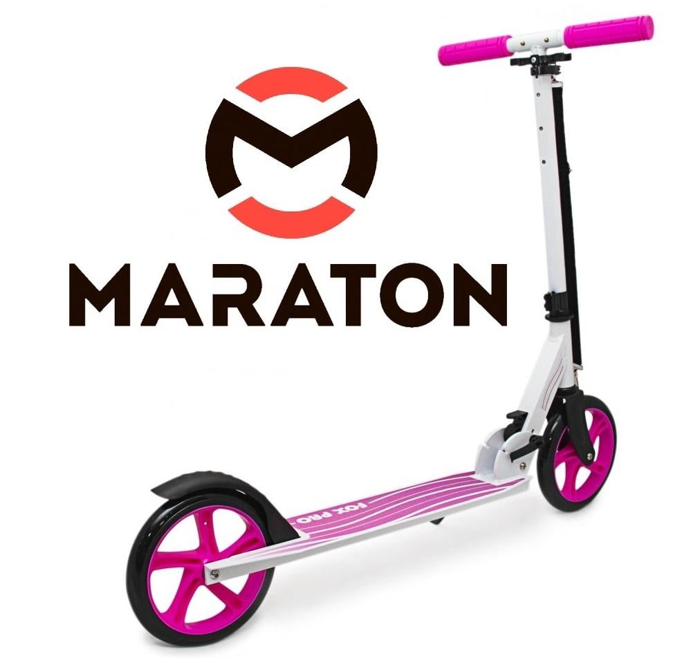 Самокат детский Maraton Fox Pro c LED-фонарикиком Розовый - фото 4 Самокат детский Maraton Fox Pro c LED-фонарикиком Розовый - фото 4