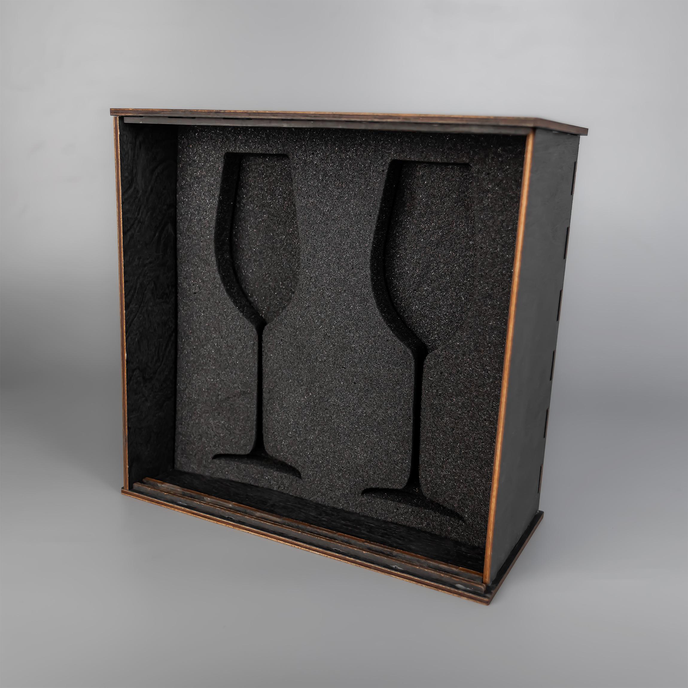 Бокалы для вина с пулей и гербом VSKLO 350 мл 2 шт. - фото 6 Бокалы для вина с пулей и гербом VSKLO 350 мл 2 шт. - фото 6