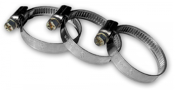 Хомут червячный Bradas нержавеющий 160-180 мм 5 шт.