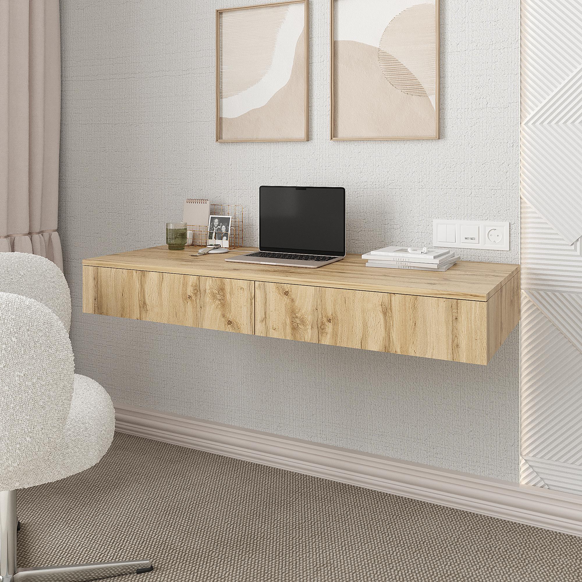 Стіл письмовий навісний СП-Ейр 160х1200х500 мм Дуб тахо (28522707)