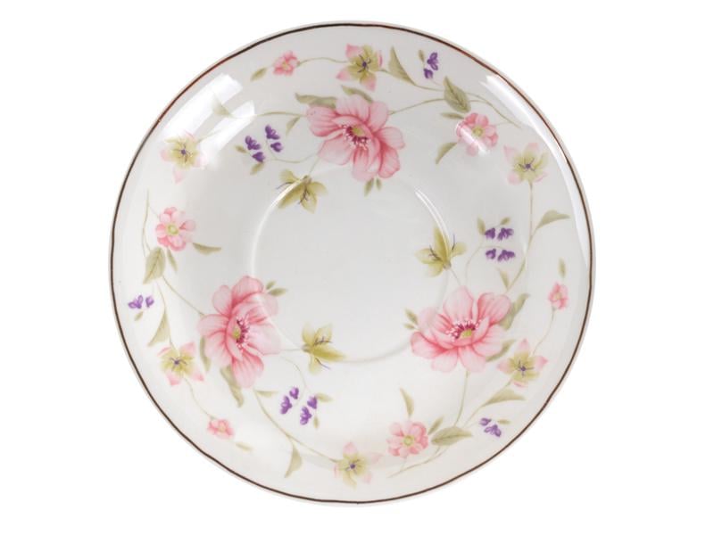 Набор чайных чашек Lefard Лаура фарфоровых с блюдцем на 2 персоны 220 мл Белый (943-096) - фото 4 Набор чайных чашек Lefard Лаура фарфоровых с блюдцем на 2 персоны 220 мл Белый (943-096) - фото 4