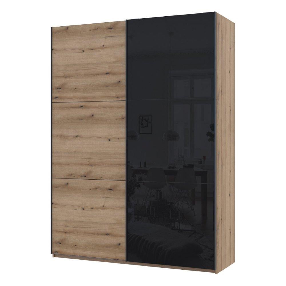 Шкаф-купе Doros G-Caiser 1ДСП/1 Стекло/3 части 180х60х240 см Дуб Эвок (DRS-011577)