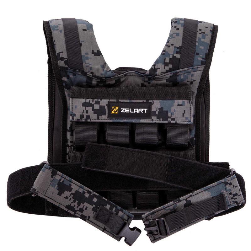 Жилет обтяжувач TA-3271 16 кг Чорний (56363251) - фото 11