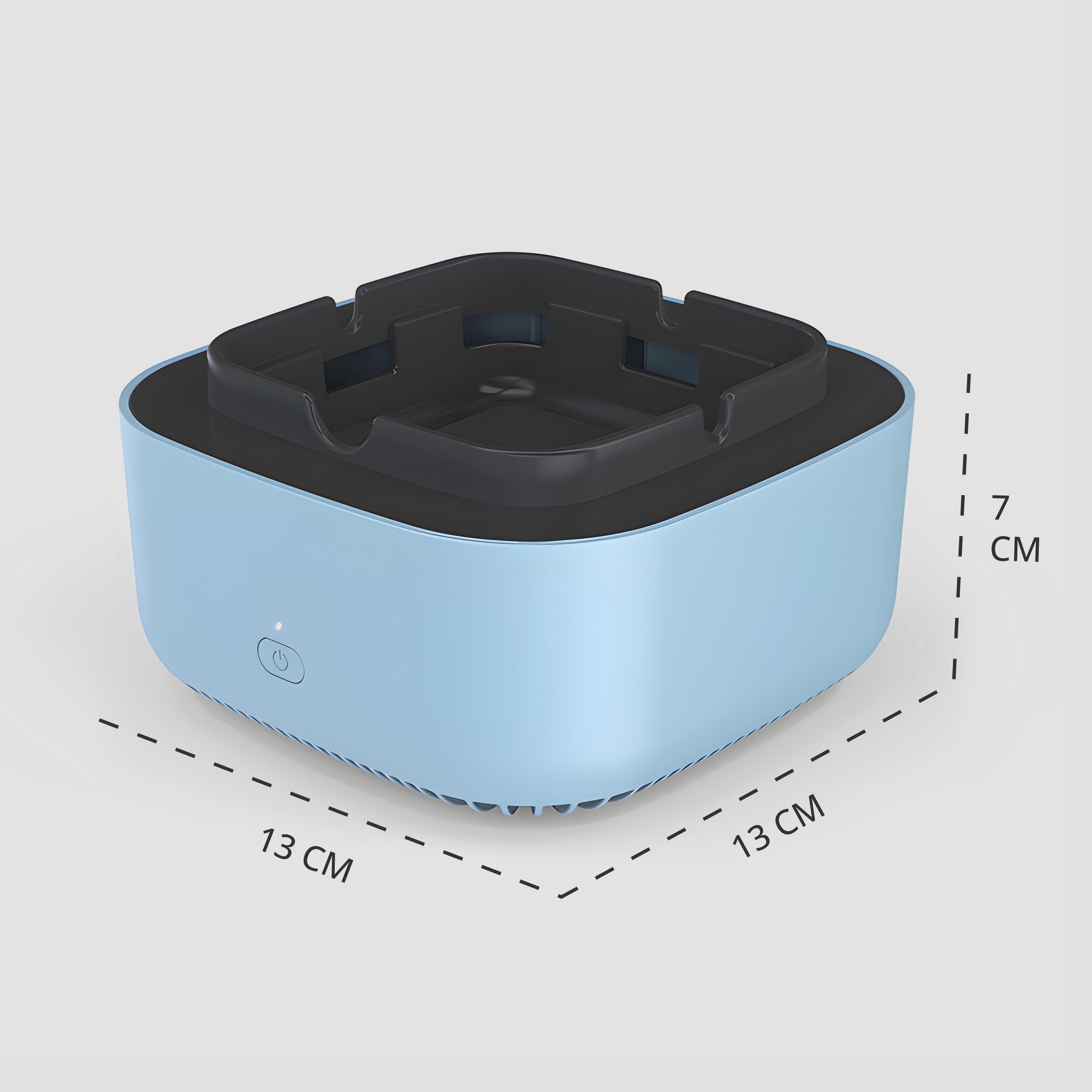Попільничка бездимна з очищенням повітря від сигаретного запаху Блакитний (13484842) - фото 8
