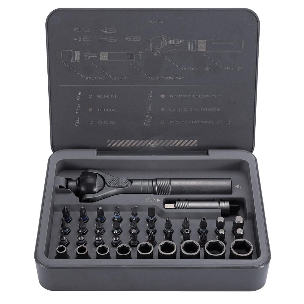 Викрутка з реверсом та набором біт DUKA ATuMan Ratchet Screwdriver RS2 (40в1) - фото 2