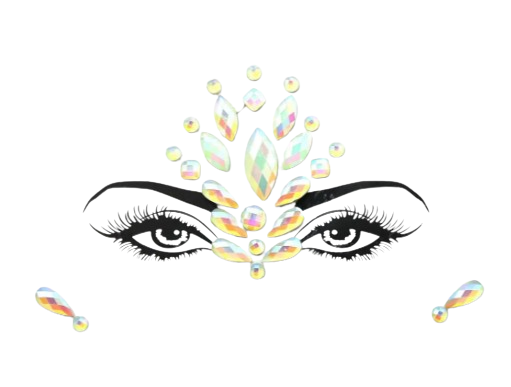 Стрази для обличчя фосфорні термонаклейки One size Різнокольоровий (8967/4) Стрази для обличчя фосфорні термонаклейки One size Різнокольоровий (8967/4)