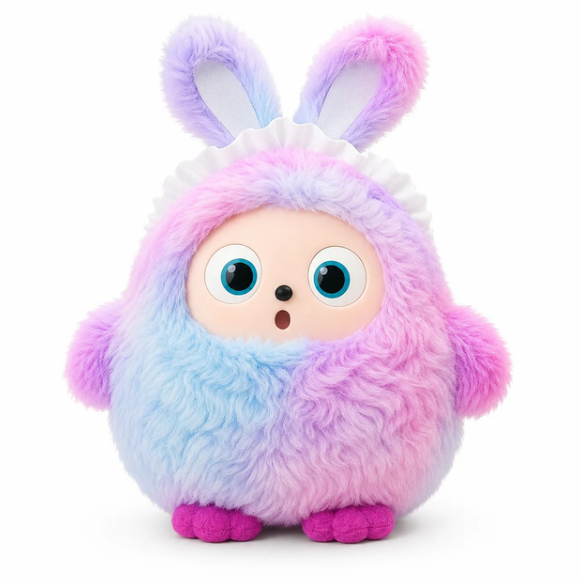 Игрушка интерактивная мягкая II плюшевая Ledodo AI LED-глаза Фиолетовый (4857)