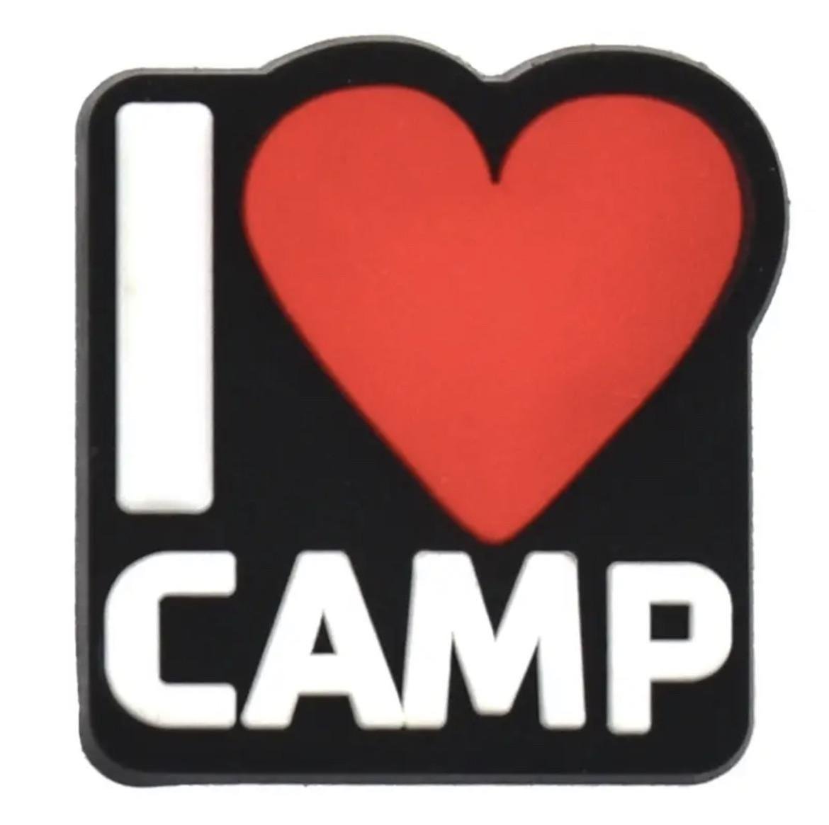 Джиббитс Jibbitz I love camp 1 шт. (50260)
