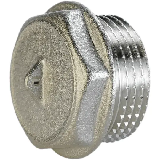 Заглушка никелированная штампованная с контрольным отверстием ЗР 1 1/4" (А1094Аконк VA)