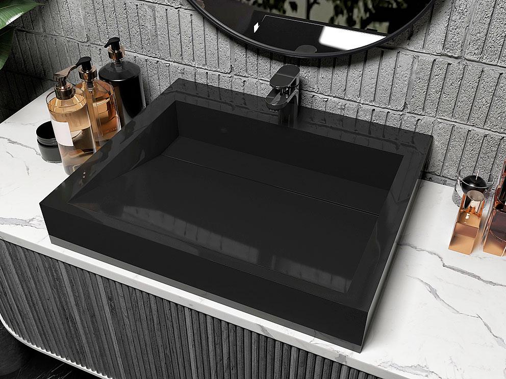 Умивальник накладний Status Boho 60 Black (623) Умивальник накладний Status Boho 60 Black (623)