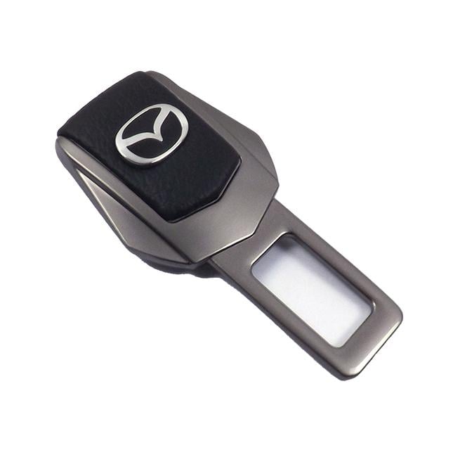 Заглушка ремня безопасности металл Mazda цинковый сплав/кожа (642919)
