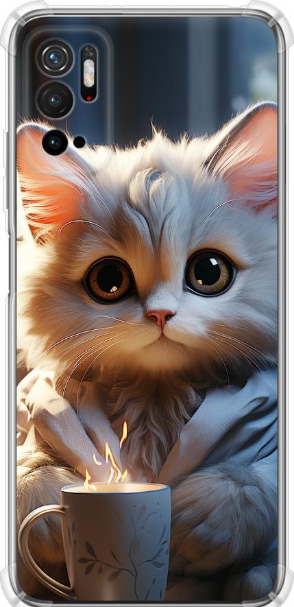 Чехол на Xiaomi Redmi Note 10 5G White cat (5646sp-2556-42517)