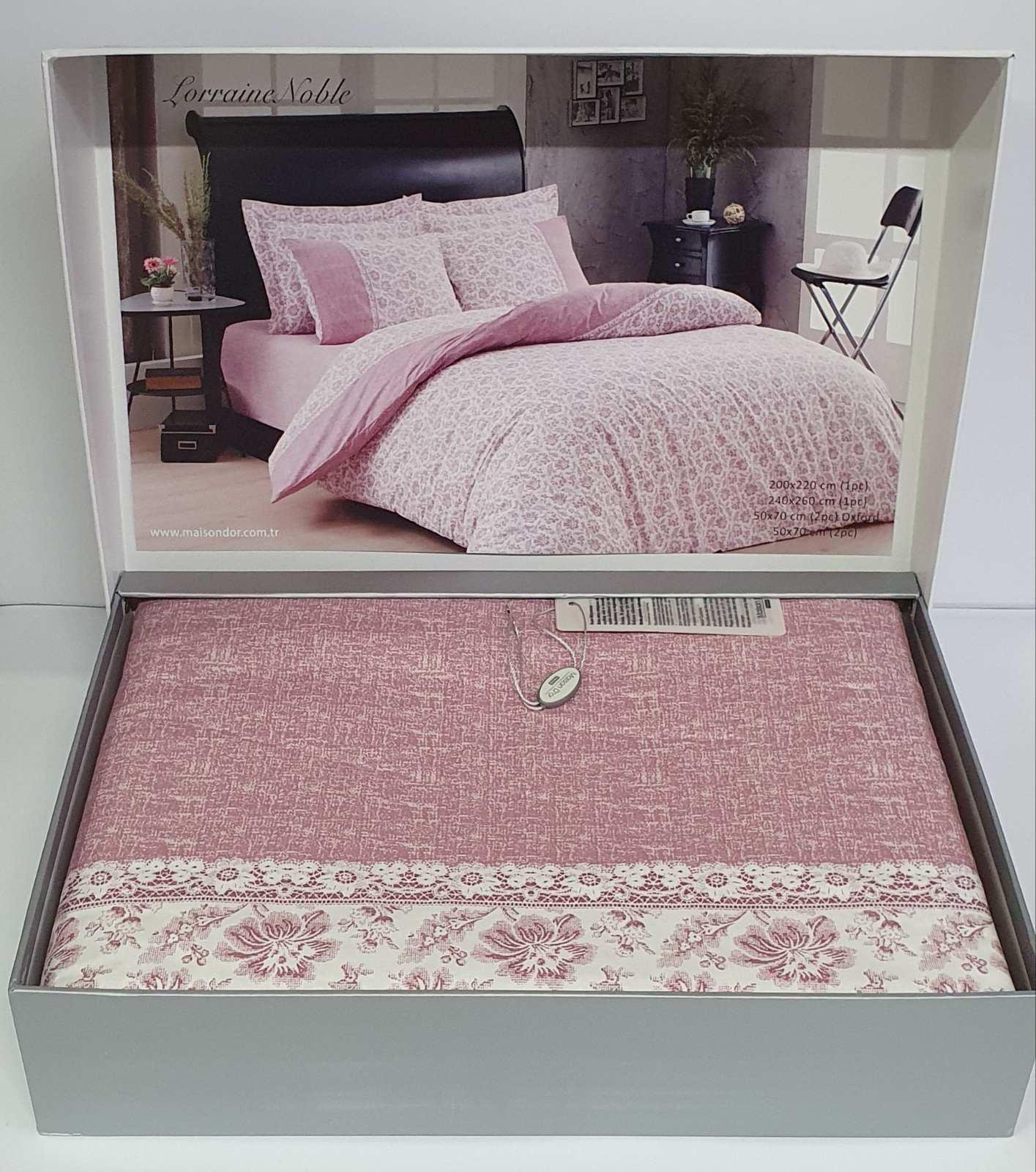 Комплект постельного белья Maison D'or Ранфорс Lorraine Noble 200х220 Pink (CN5957)