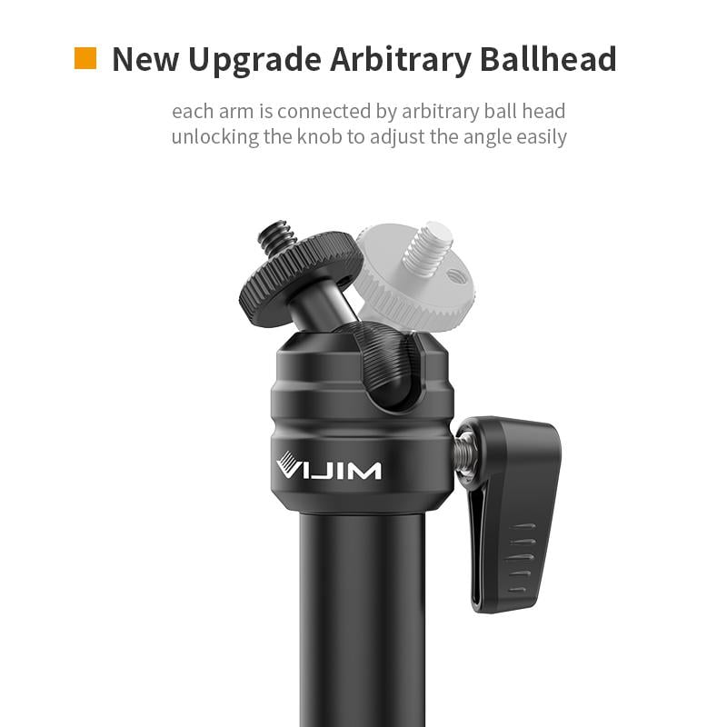 Штатив-держатель Ulanzi Vijim Desktop C-CLAMP Flexible Arm/Light Stand Two- Stages UV-2676 LS06 (2676) - фото 10 Штатив-держатель Ulanzi Vijim Desktop C-CLAMP Flexible Arm/Light Stand Two- Stages UV-2676 LS06 (2676) - фото 10
